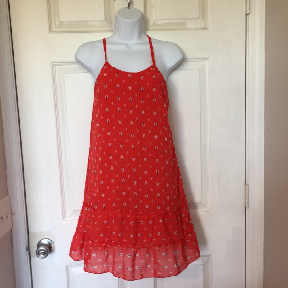 Red floral Abercrombie sundress